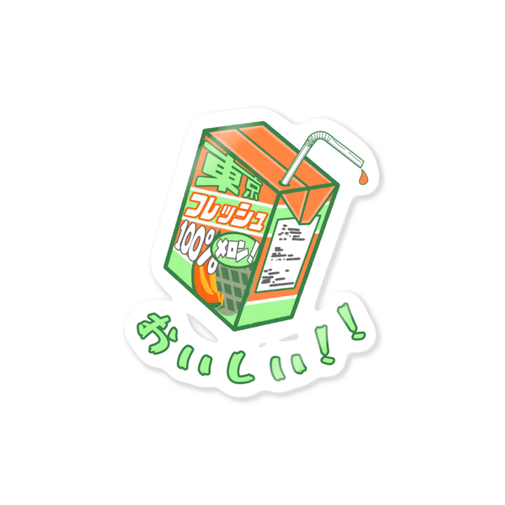 Tokyo Fresh Podcast Official ShopのTokyo Fresh Juice Hokkaido Melon Sticker Sticker