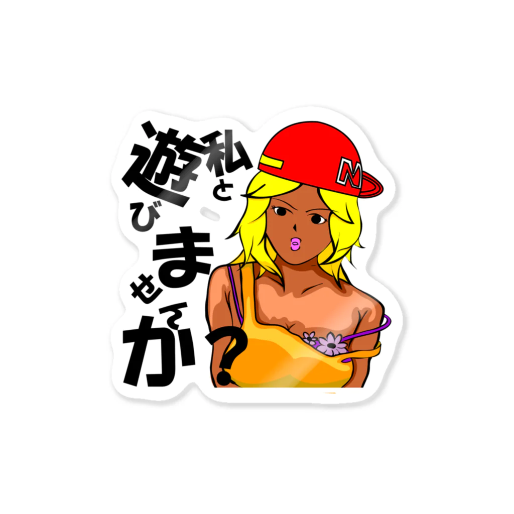 MusicJunkyのサーフガール Sticker