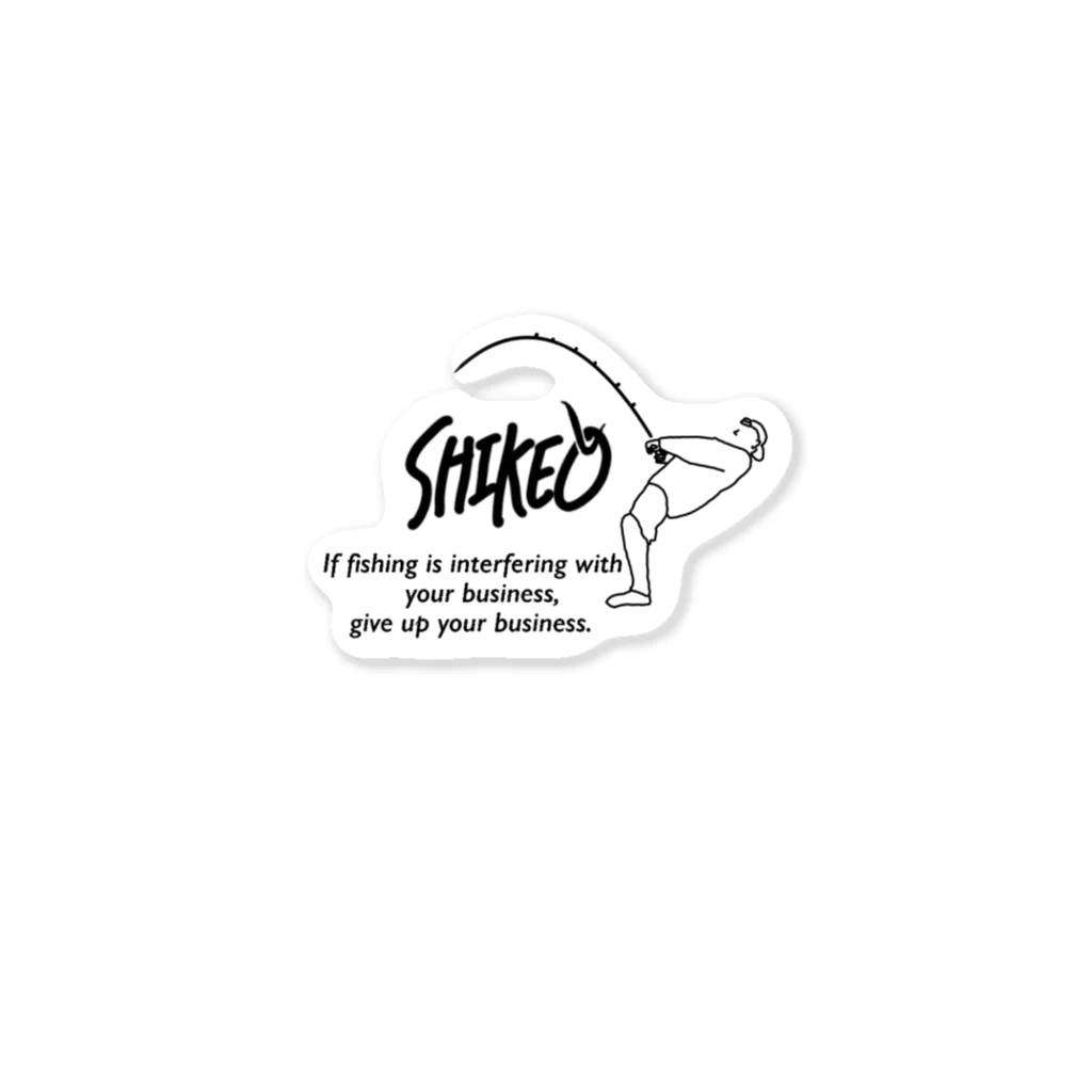 SHIKEOの釣りTシャツ　 Sticker