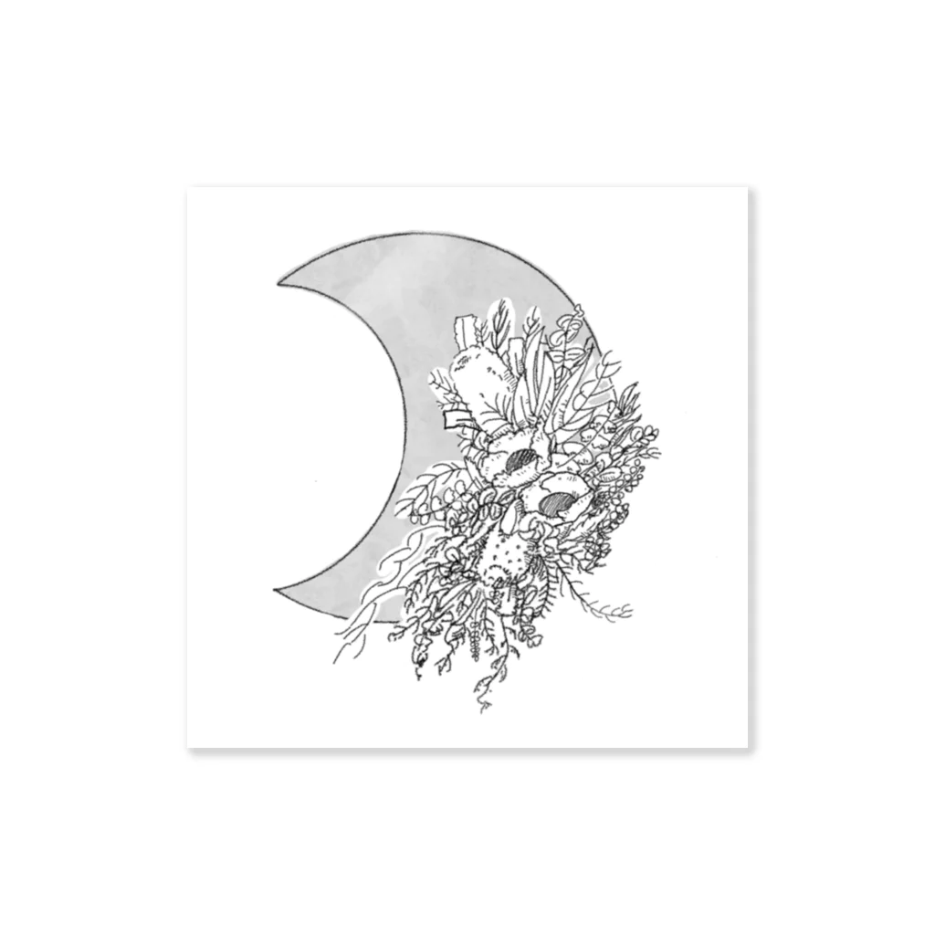 イチボクイッソウの月と花② Sticker