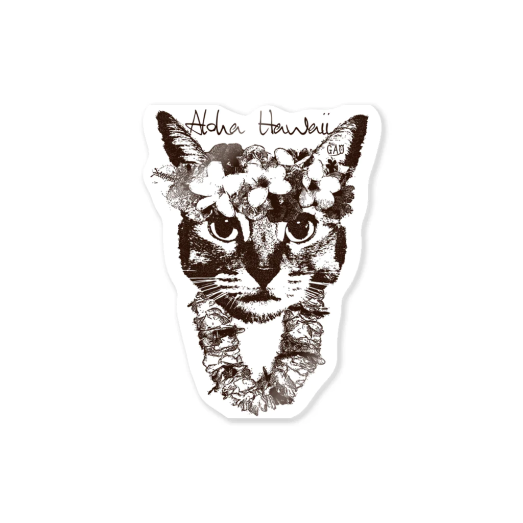 NobigaoのNobigao アロハ猫 Sticker