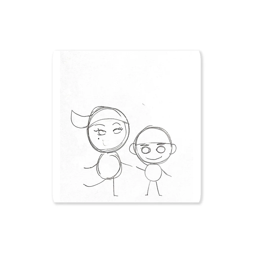 2525の私と弟 Sticker