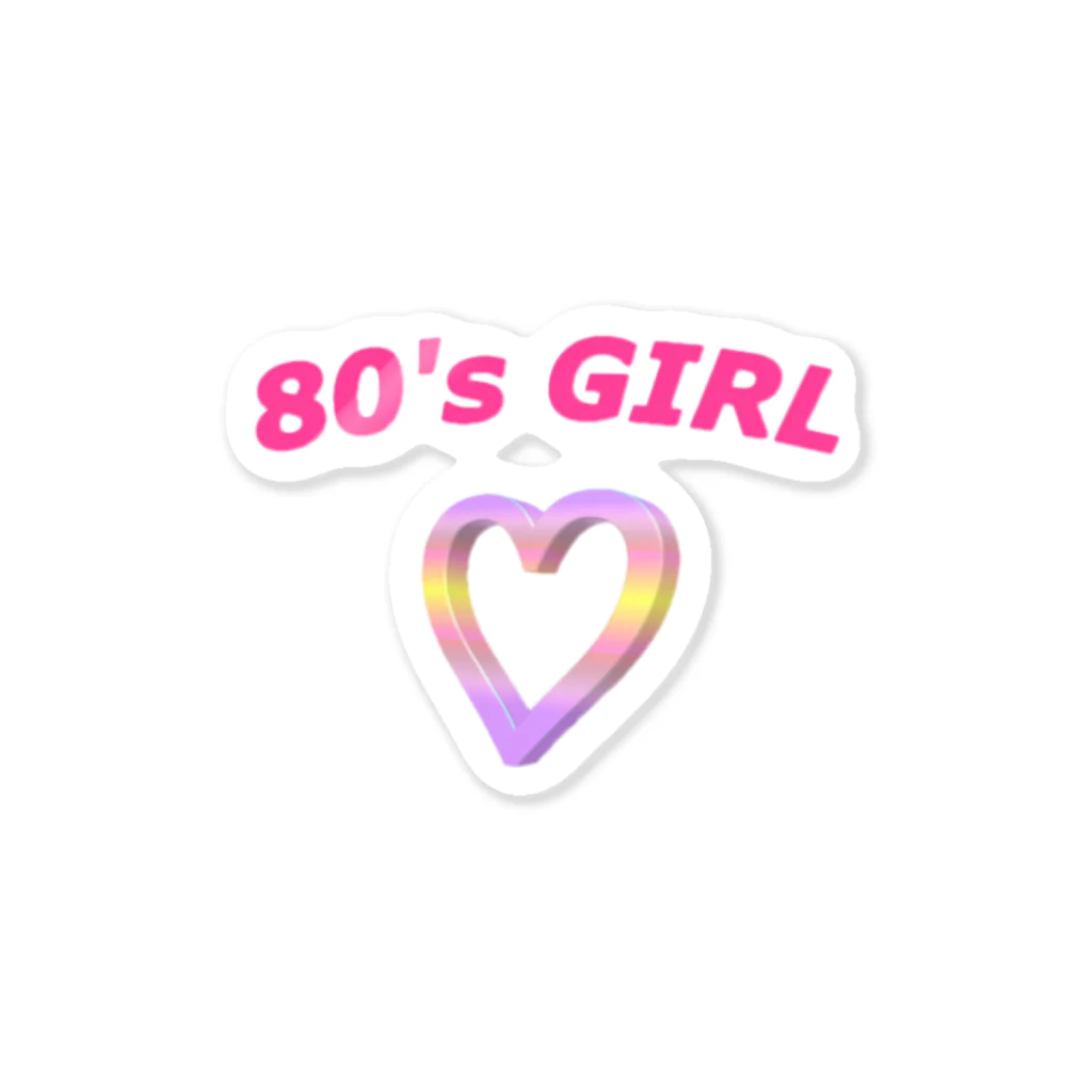 RAINBOWの80's GIRL ステッカー