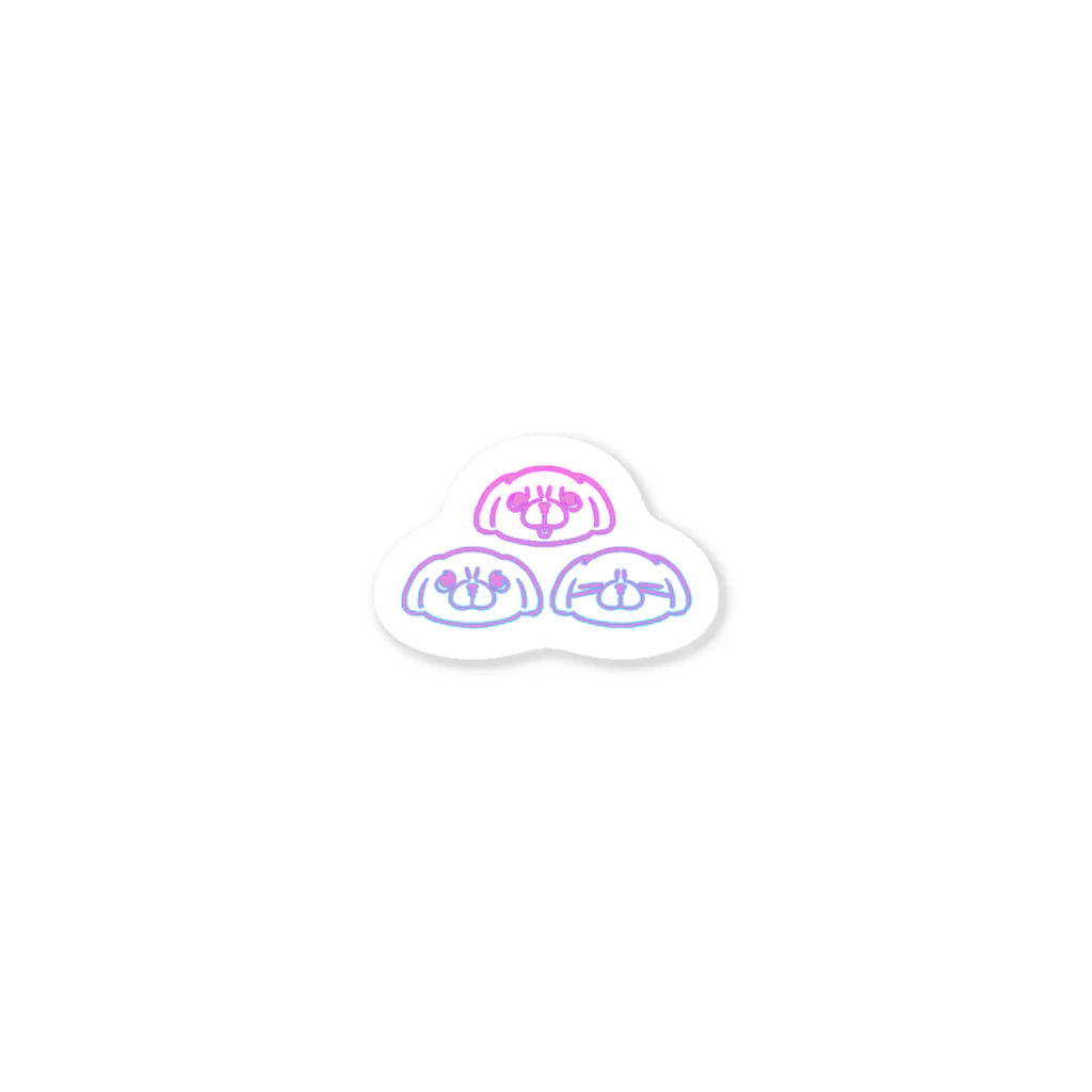 人類shopのネオンザケロベロス Sticker