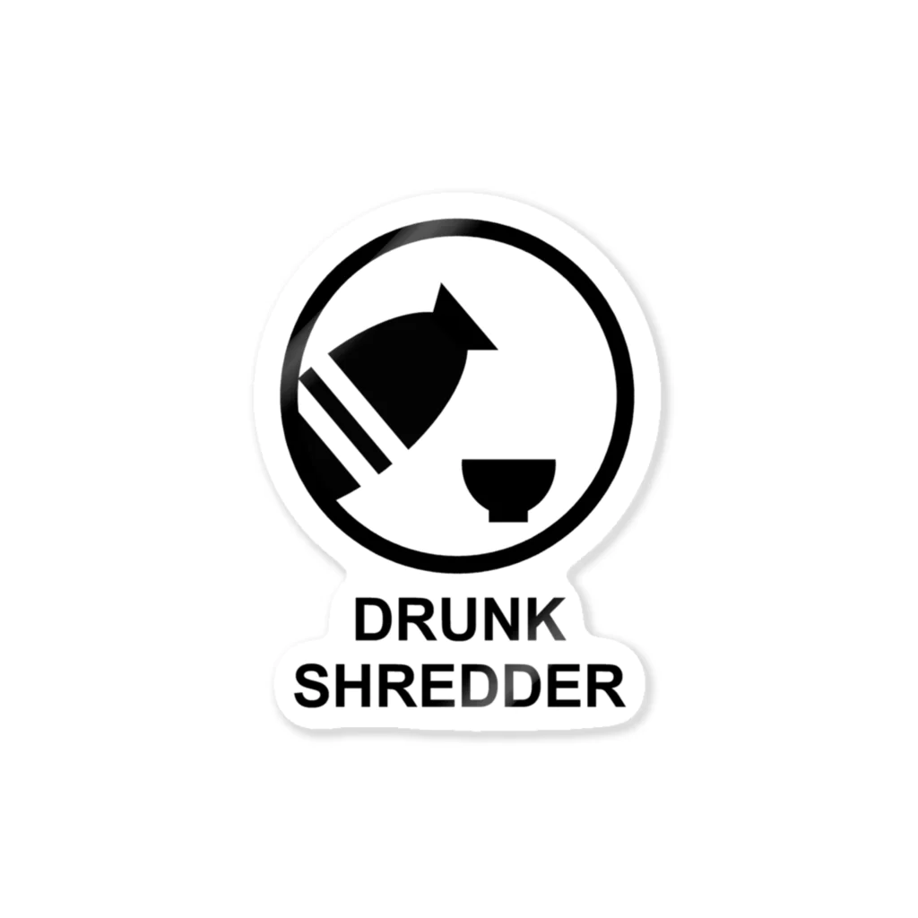 DRUNK SHREDDERのDRUNK SHREDDER ステッカー