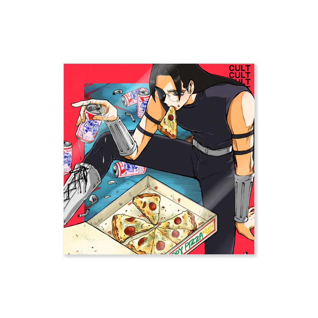 趣味のコーナーのPIZZA Sticker