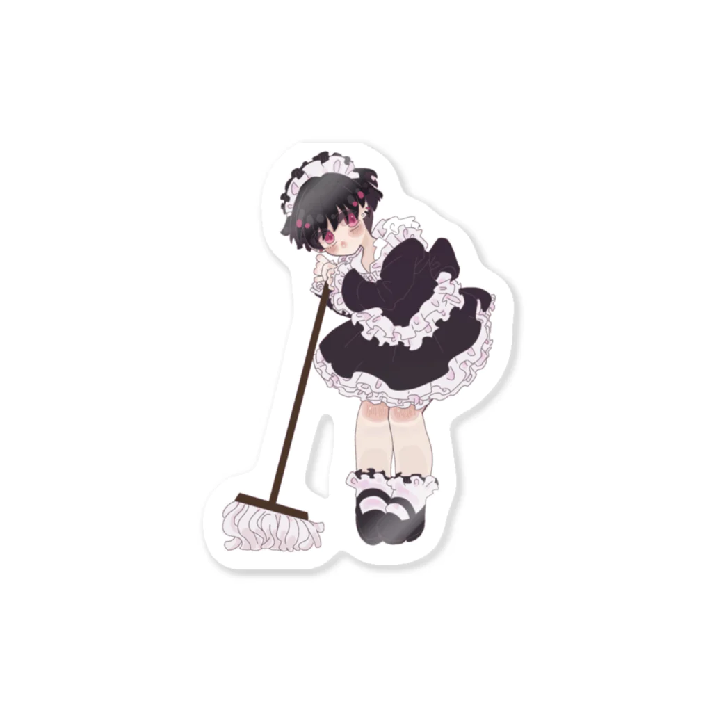 いべりすのメイド服ボーイ Sticker