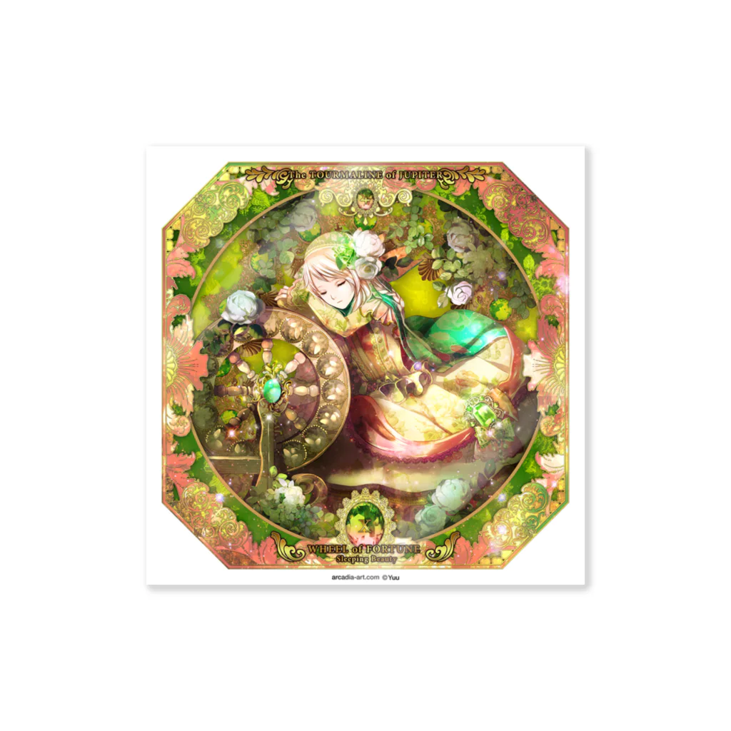 arcadia-art SUZURIのJewelrincess of Fairytale （１０運命の輪） Sticker