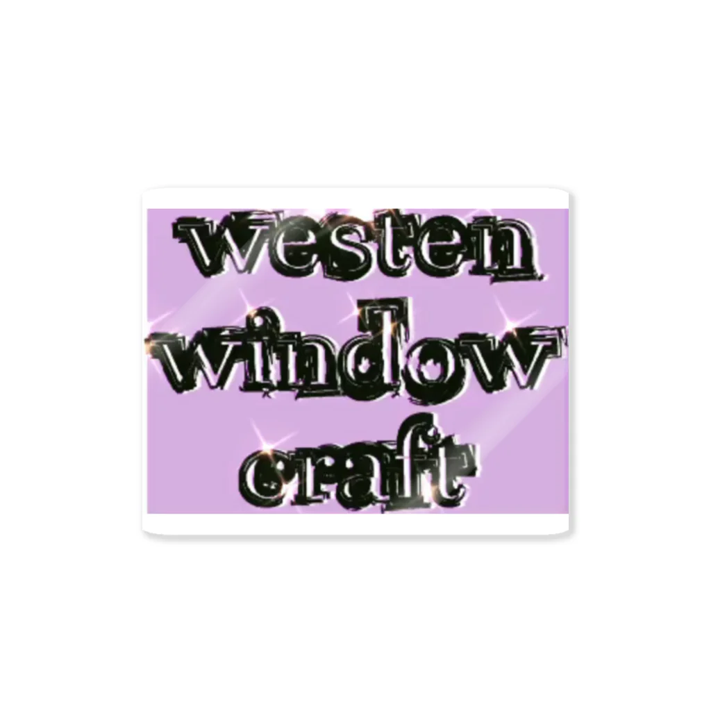 antiquesbのwesten window craft Sticker