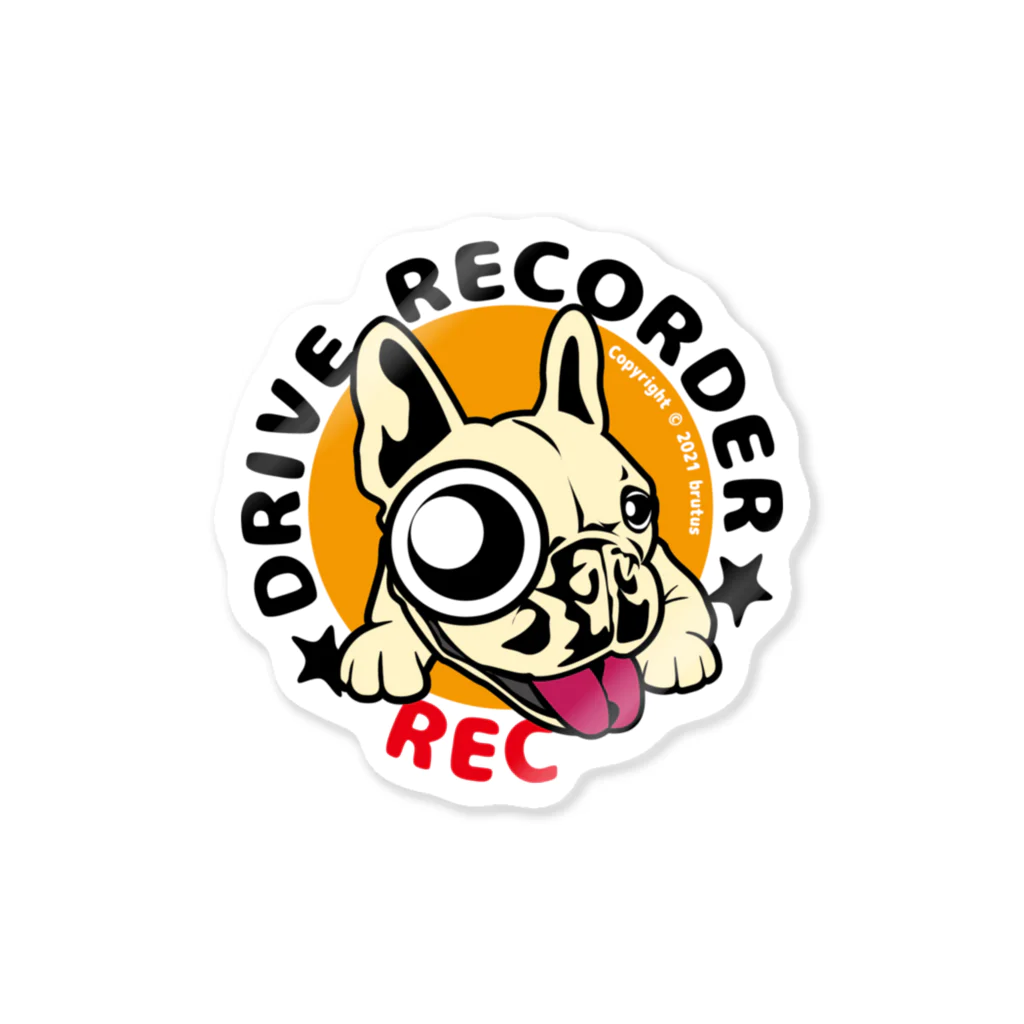   BRUTUS-19のﾌﾚﾌﾞﾙ成犬録画中(クリーム) Sticker