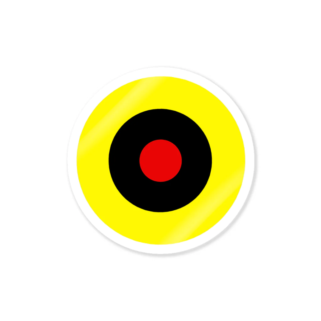 CORONET70のサークルa・黄・黒・赤 Sticker