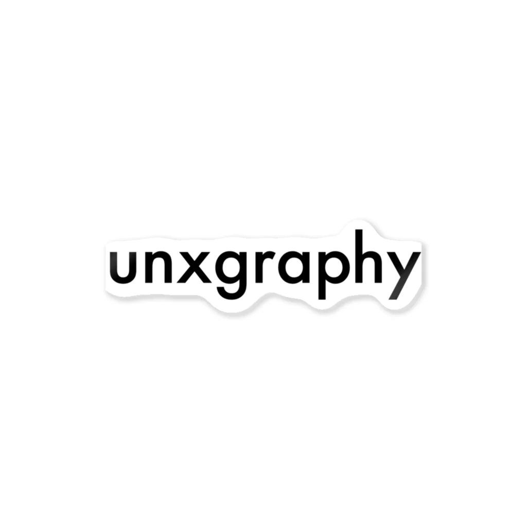 unxgraphyのLogo -Black- ステッカー