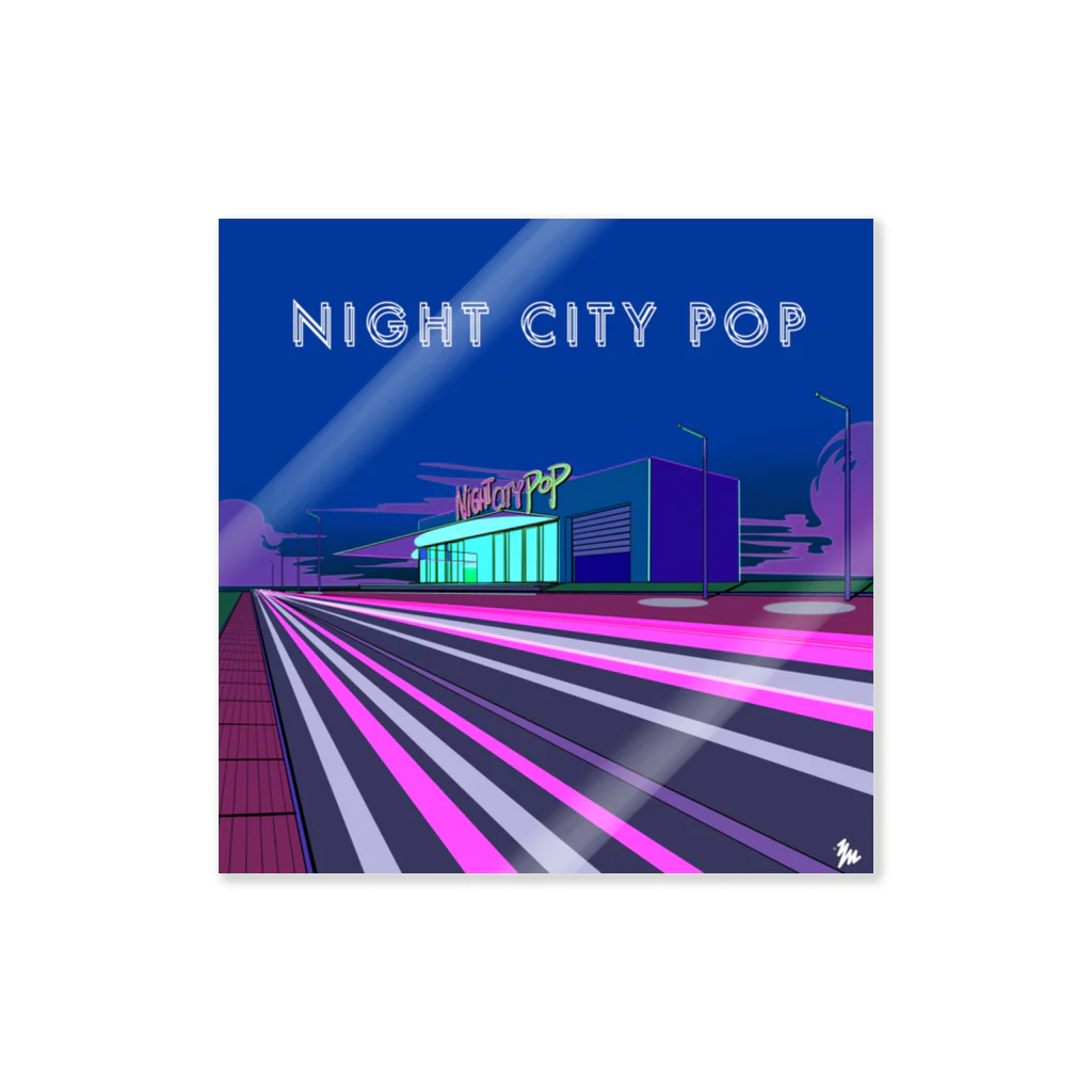 YASUHIRO DESIGNのNIGHT CITY POP ステッカー