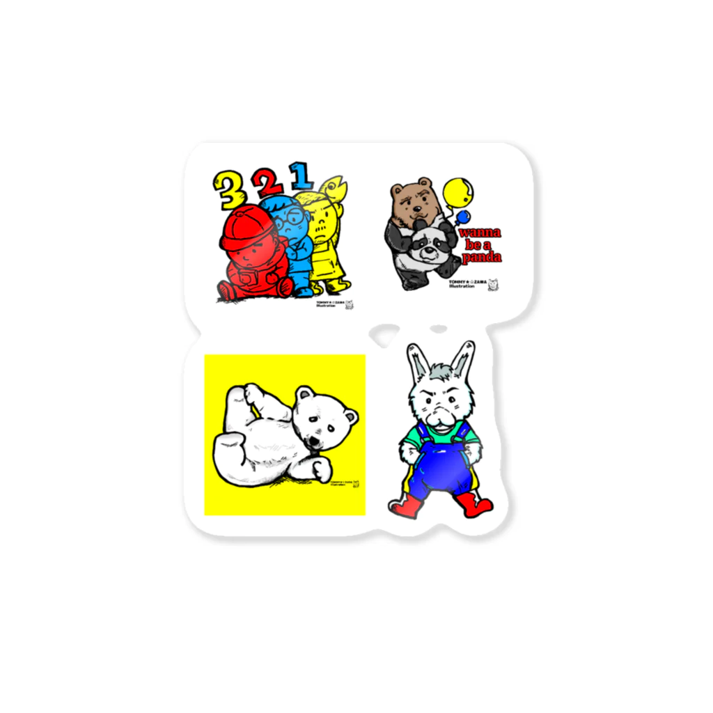 TOMMY★☆ZAWA　ILLUSTRATIONのステッカーコレクション Sticker