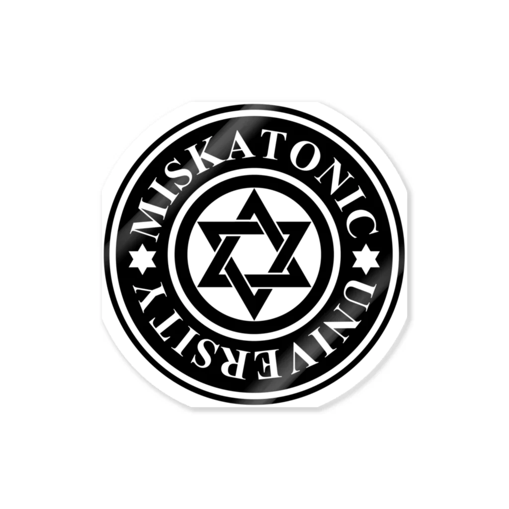 AURA_HYSTERICAのMISKATONIC UNIVERSITY ステッカー