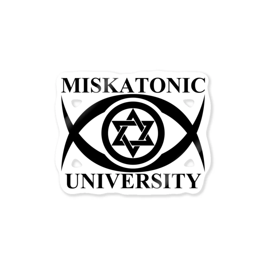 AURA_HYSTERICAのMISKATONIC UNIVERSITY ステッカー