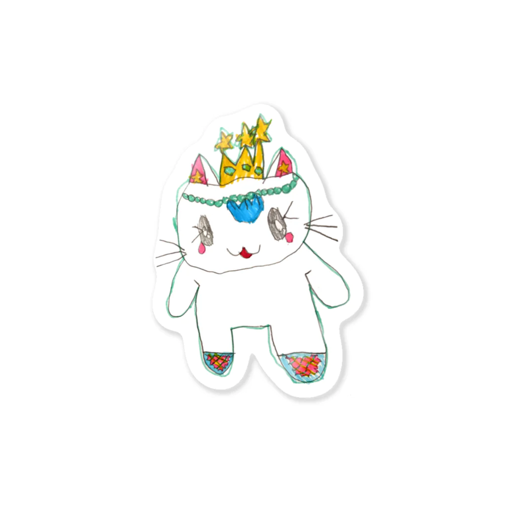 山本一家の湖の人魚ねこ Sticker