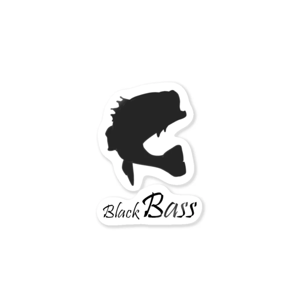 chokopiyoのBlack bass Sticker