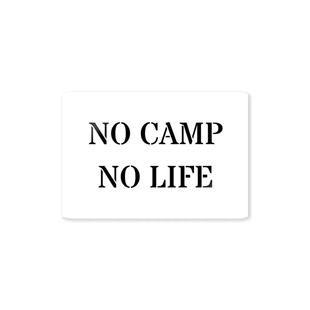 Wilderness LifeのNo Camp. No Life Sticker