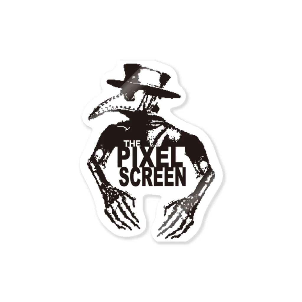 PIXEL SCREENのsteampunk　CROW　pixel Sticker