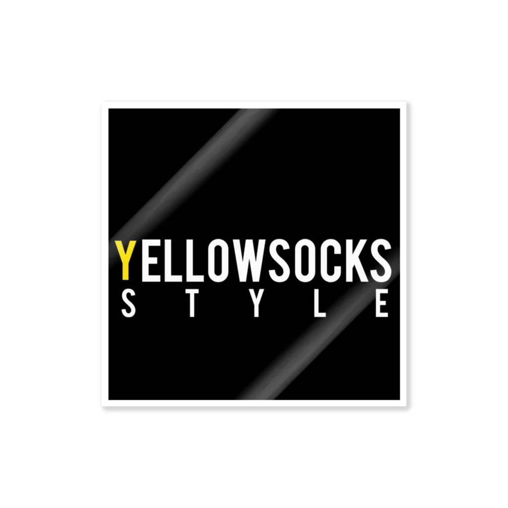 YELLOWSOCKS soto▲sobiのyellowsocksグラス1 ステッカー