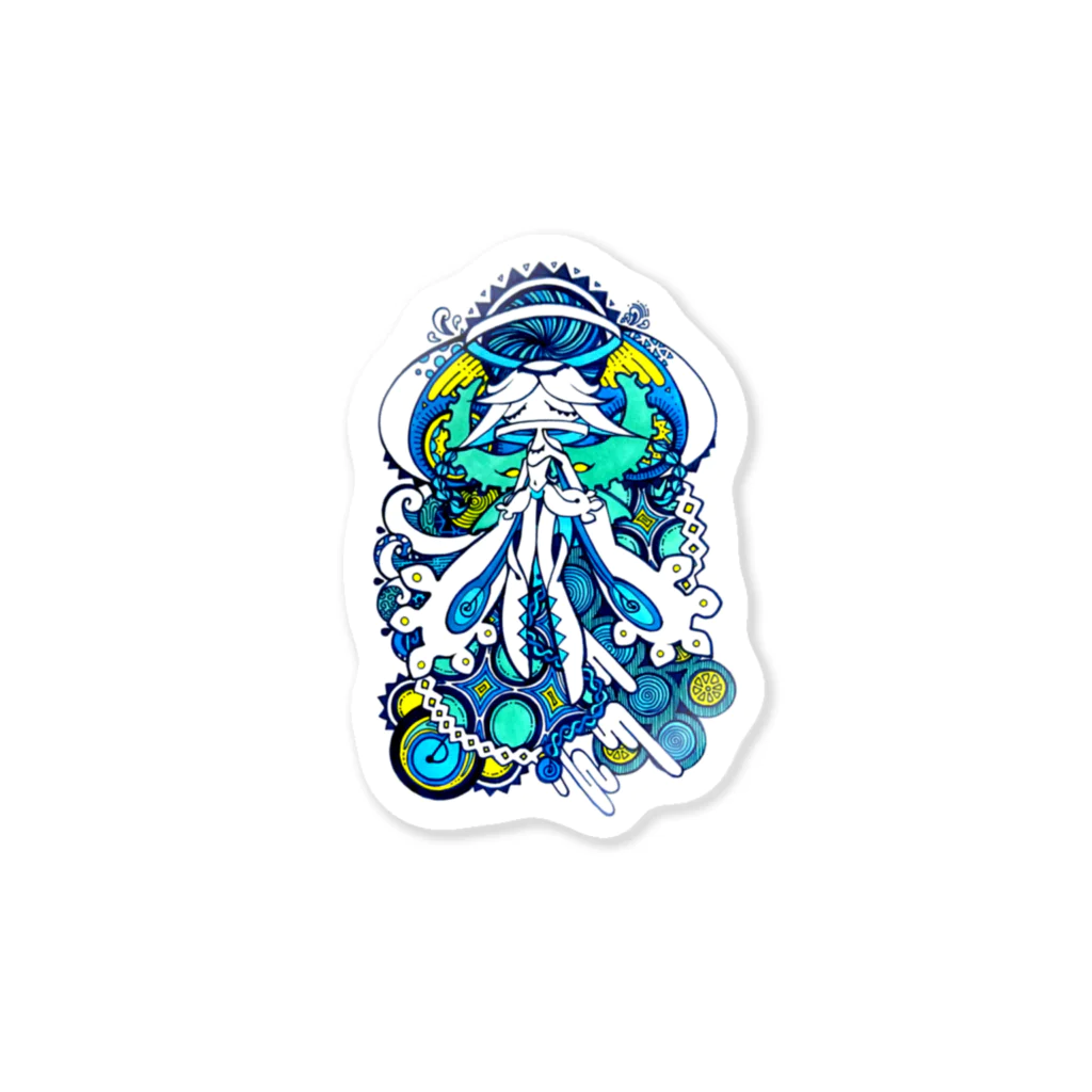 ととさきのBlueWomb Sticker