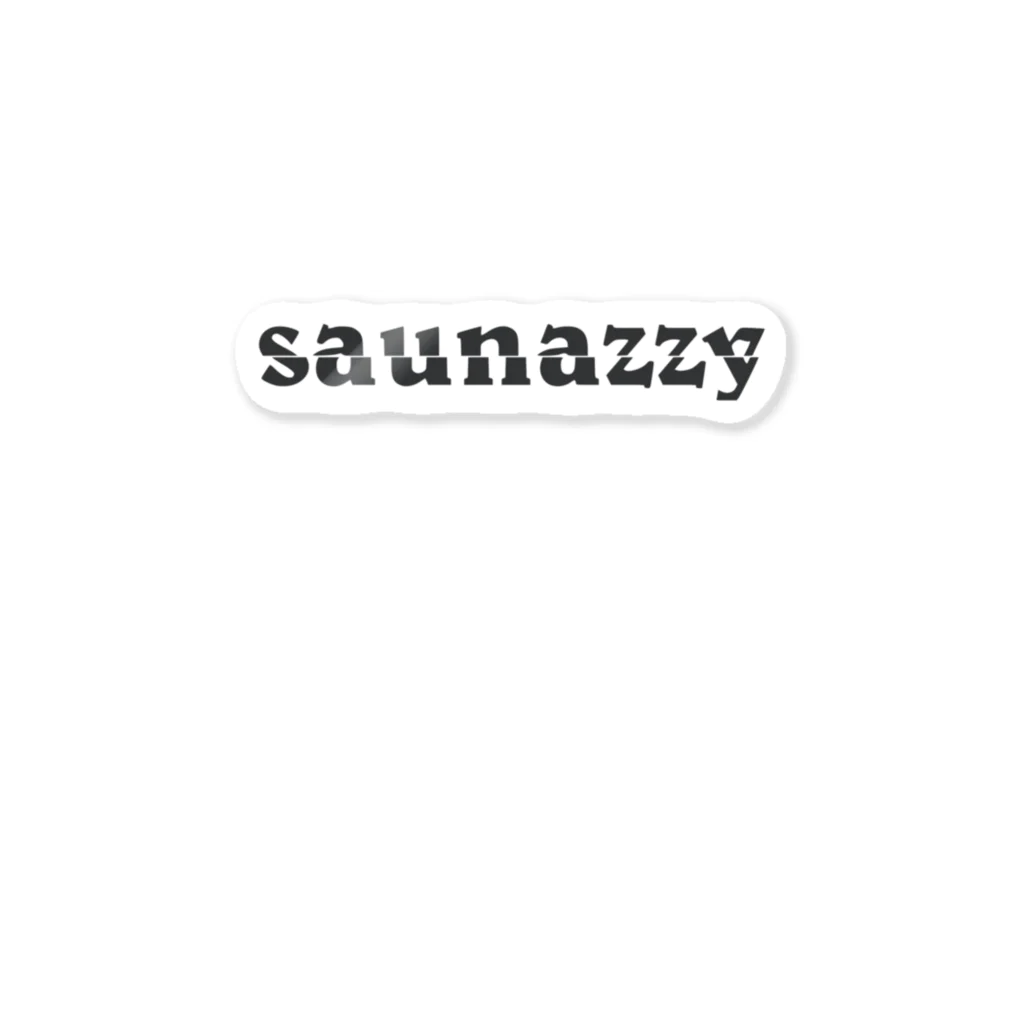 Saunazzyの【saunazzy】スラッシュロゴTシャツ Sticker