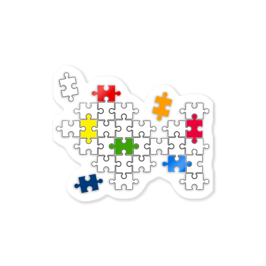 AURA_HYSTERICAのJigsaw_Puzzle Sticker