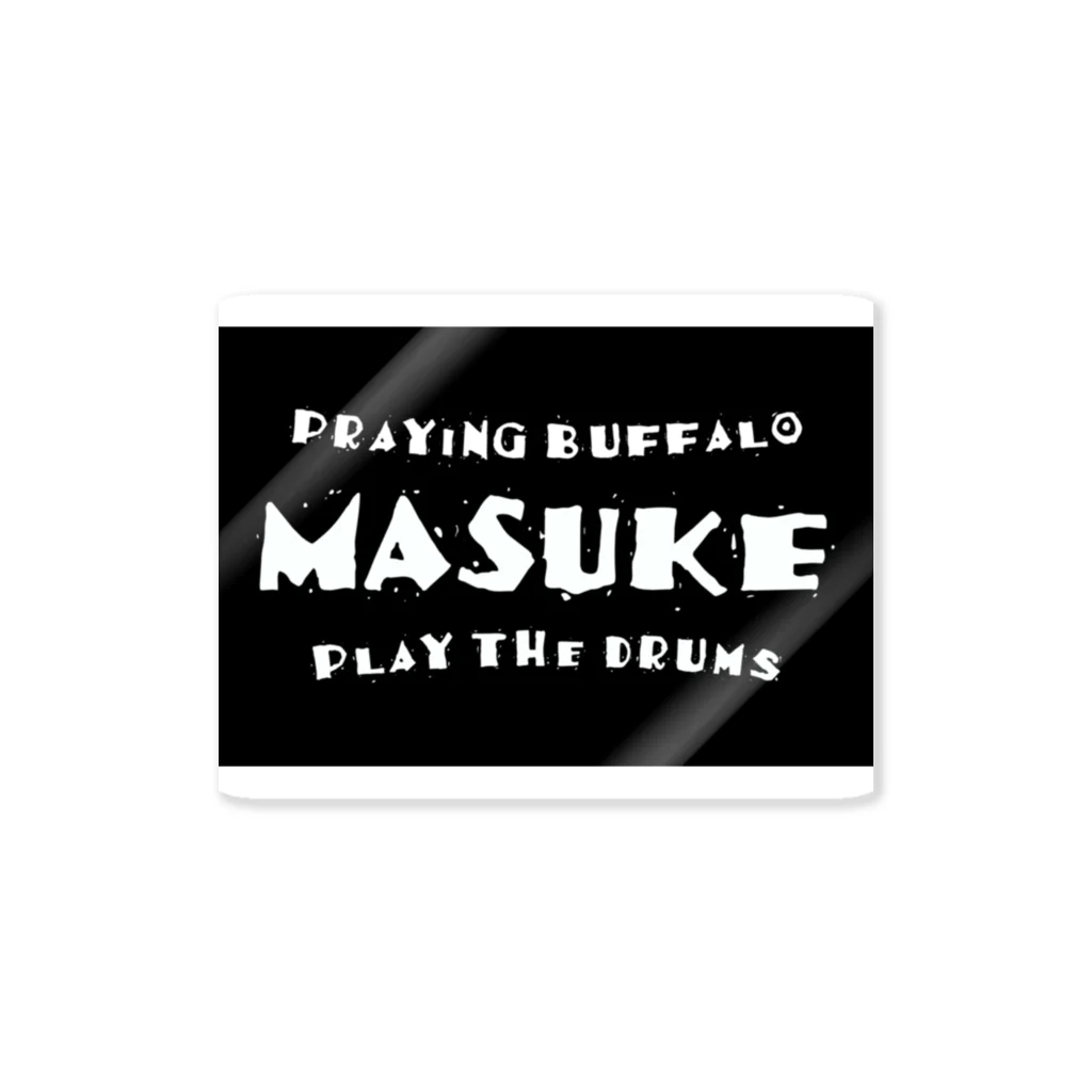 MASUKE - Praying Buffalo -のMASUKE LOGO-BLK01 ステッカー