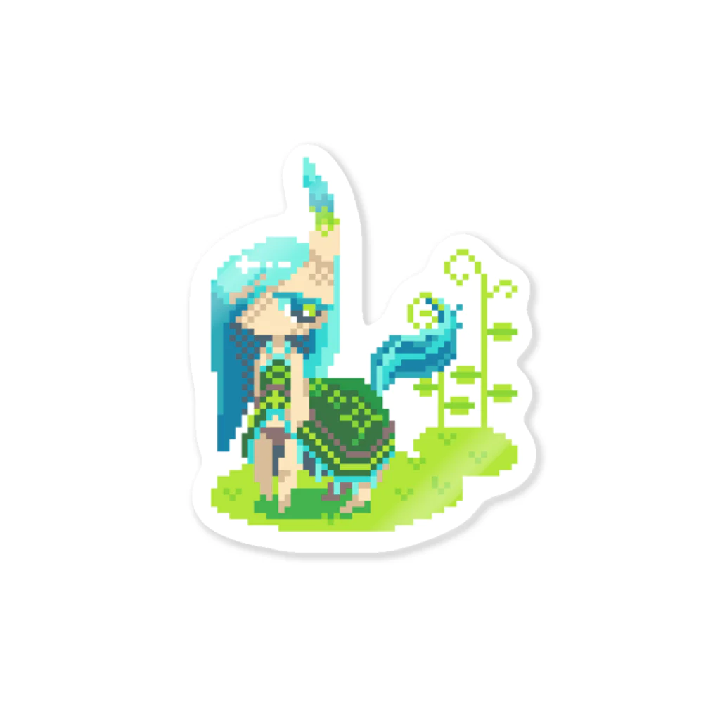 ととさきの四ツ足の角少女 Sticker