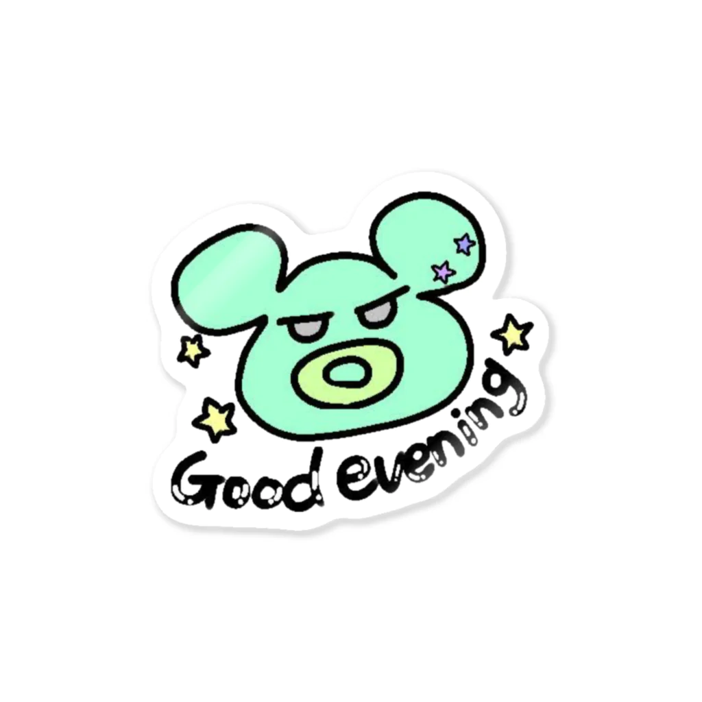 テディベアのイブニングくま Sticker