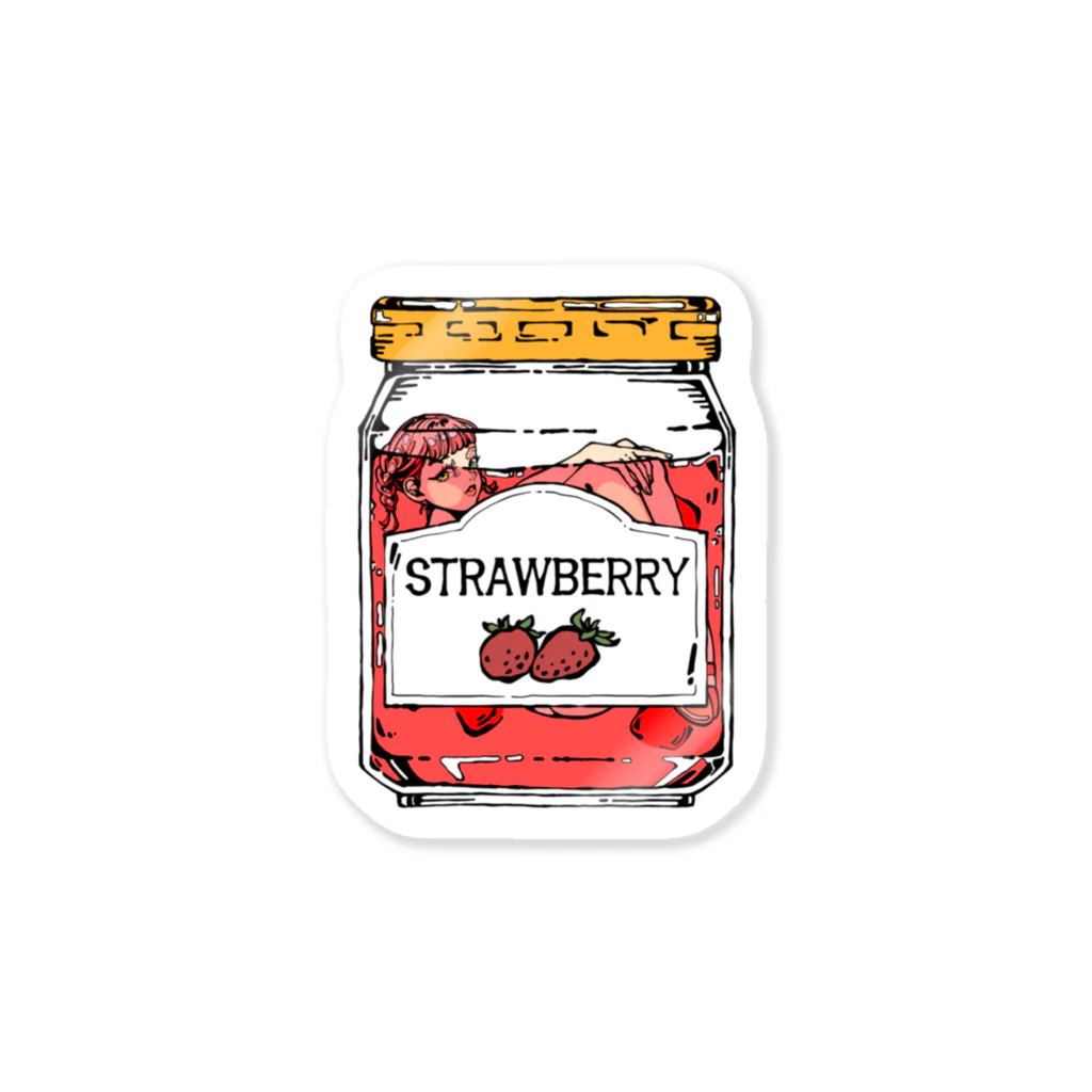 ふきれもんのSTRAWBERRY JAM ステッカー