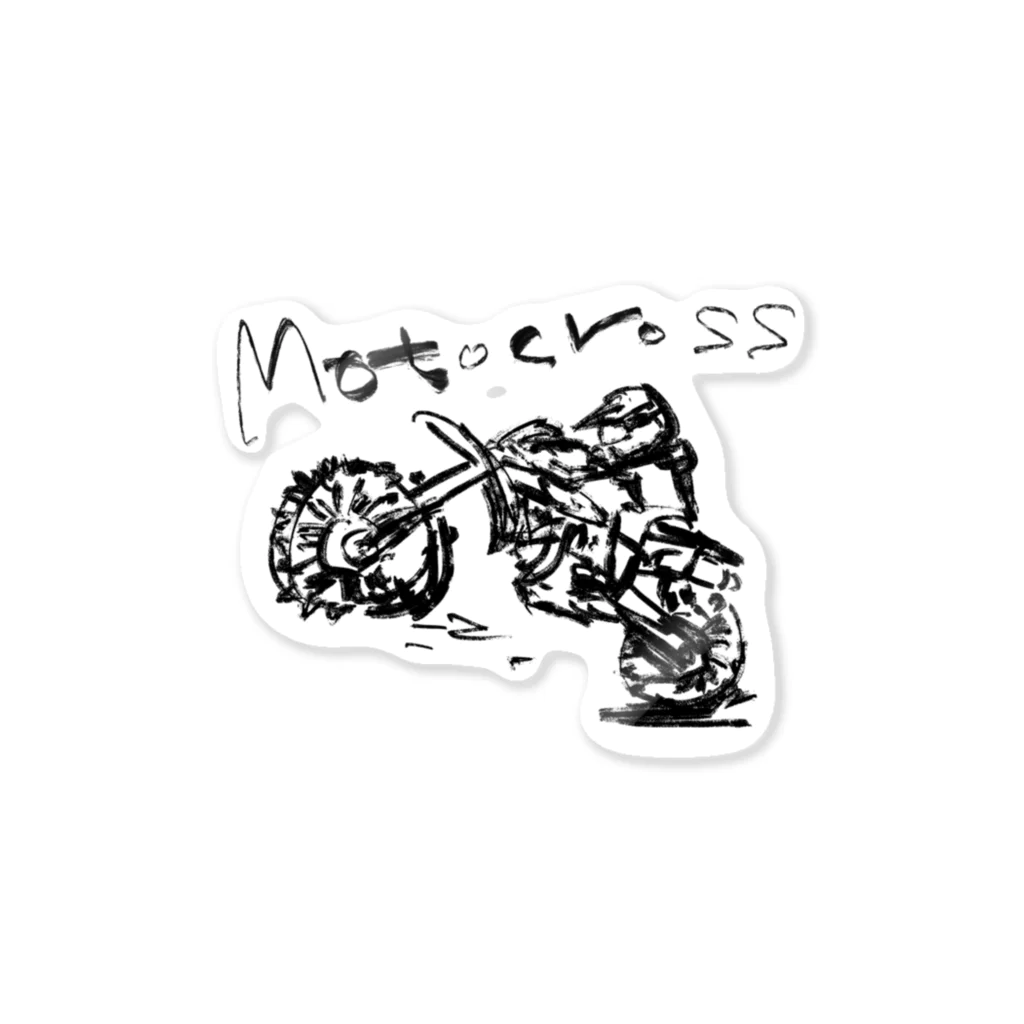 スタジオばんやのMotocross  Sticker