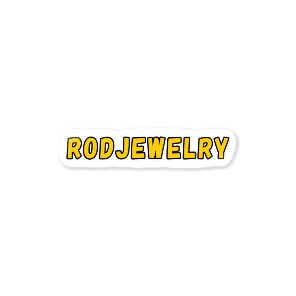 RODJEWELRYのRJポップロゴ Sticker