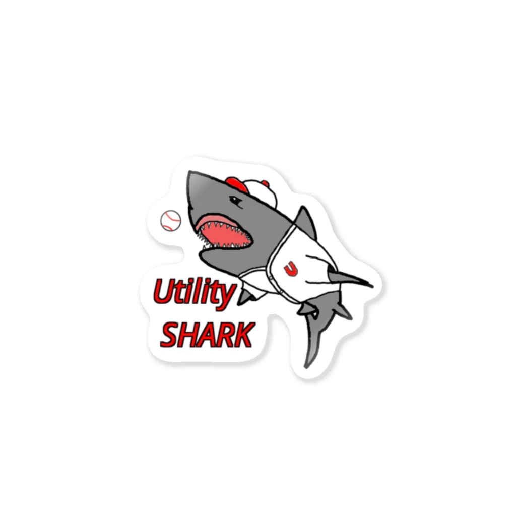 UtilitySHARKのUtilitySHARKロゴシリーズ ステッカー