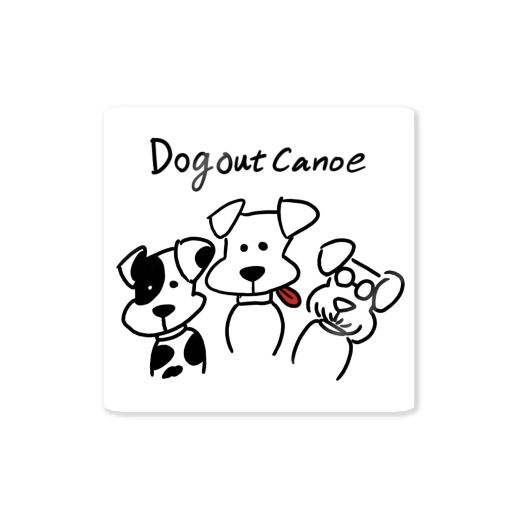 木舟 ダグアウトカヌーのdogout canoe ステッカー