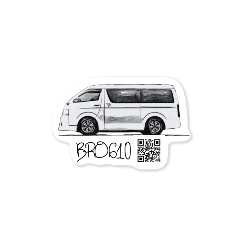 BRO610のハイエース Sticker