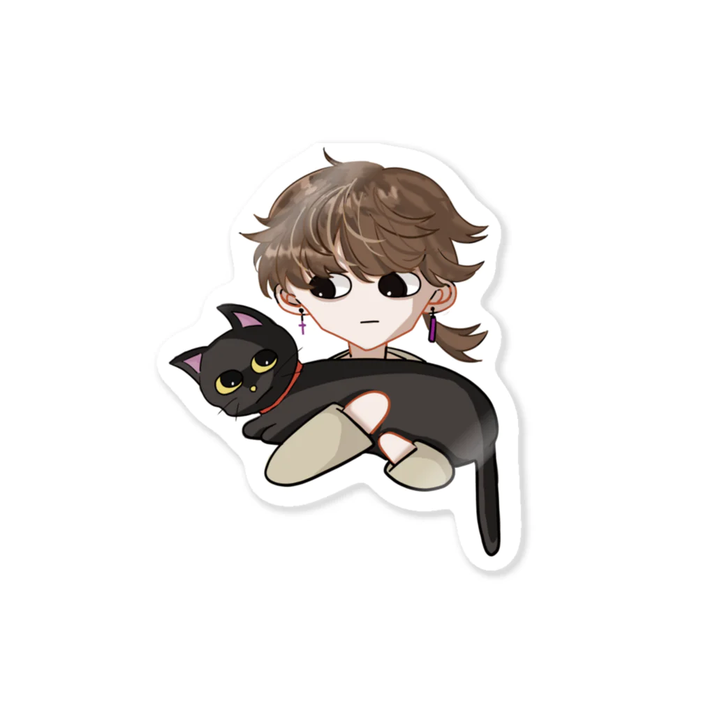 【ワル☆ネコ】のKanon＊だっこねこ Sticker