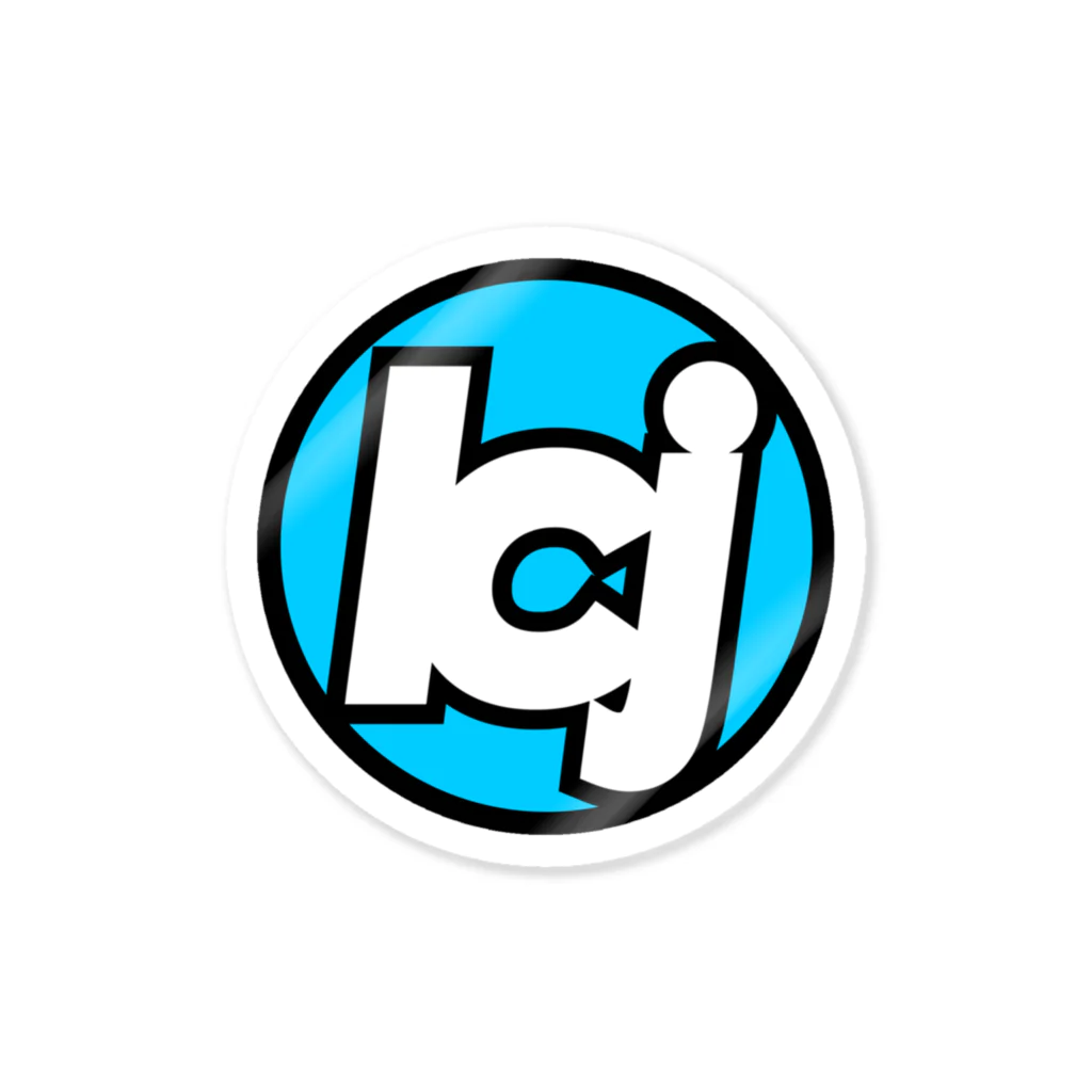 LOWCARJUNKIE ONLINE STORE #LOWCARJUNKIEの#LOWCARJUNKIE OG "lcj" Logo Sticker🔵 ステッカー