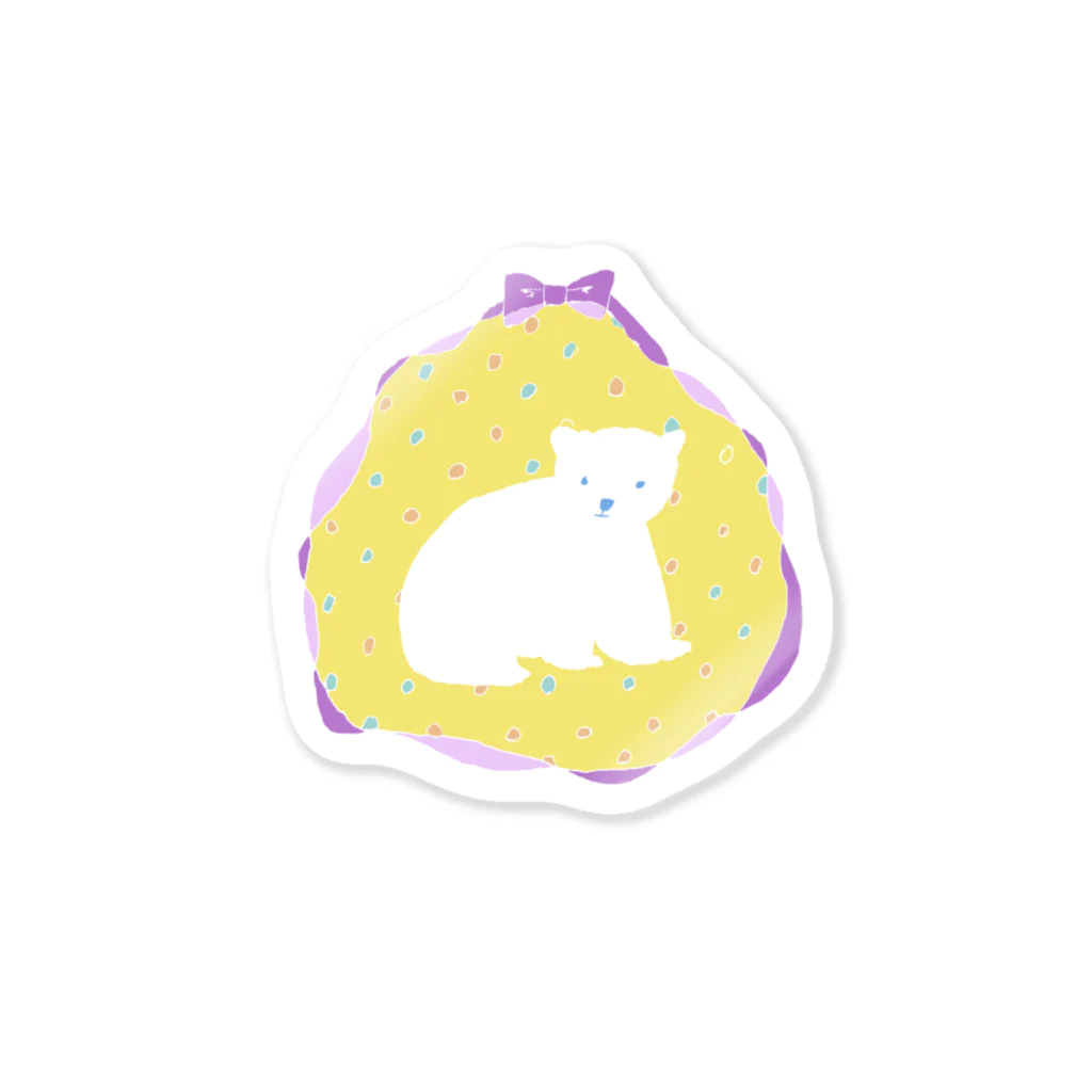 sanamitreehouseのくまのふわふわちゃん Sticker