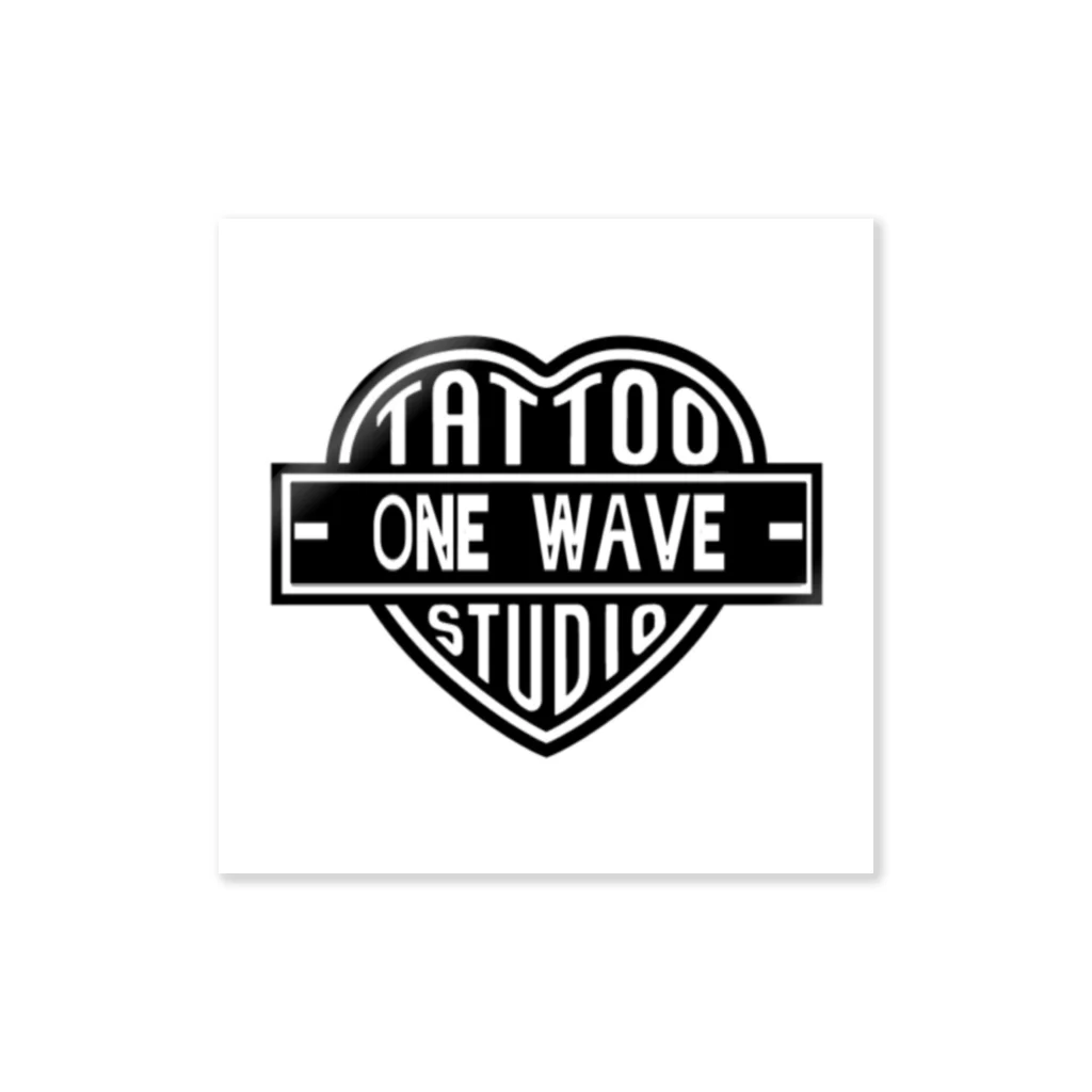 TATTOOstudio~ONE  WAVEのONE WAVE.original (ハート) ステッカー