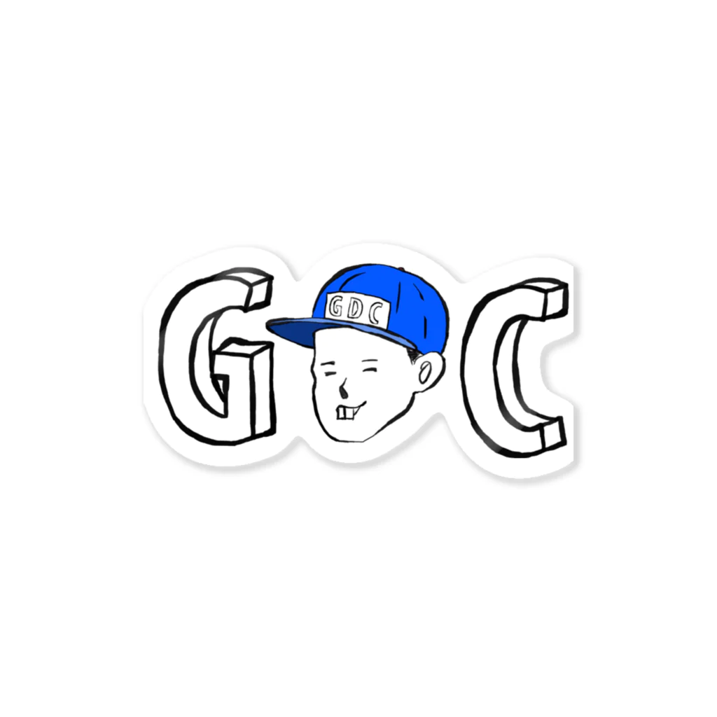 酒呑み組合株式会社のGDCロゴ青 Sticker