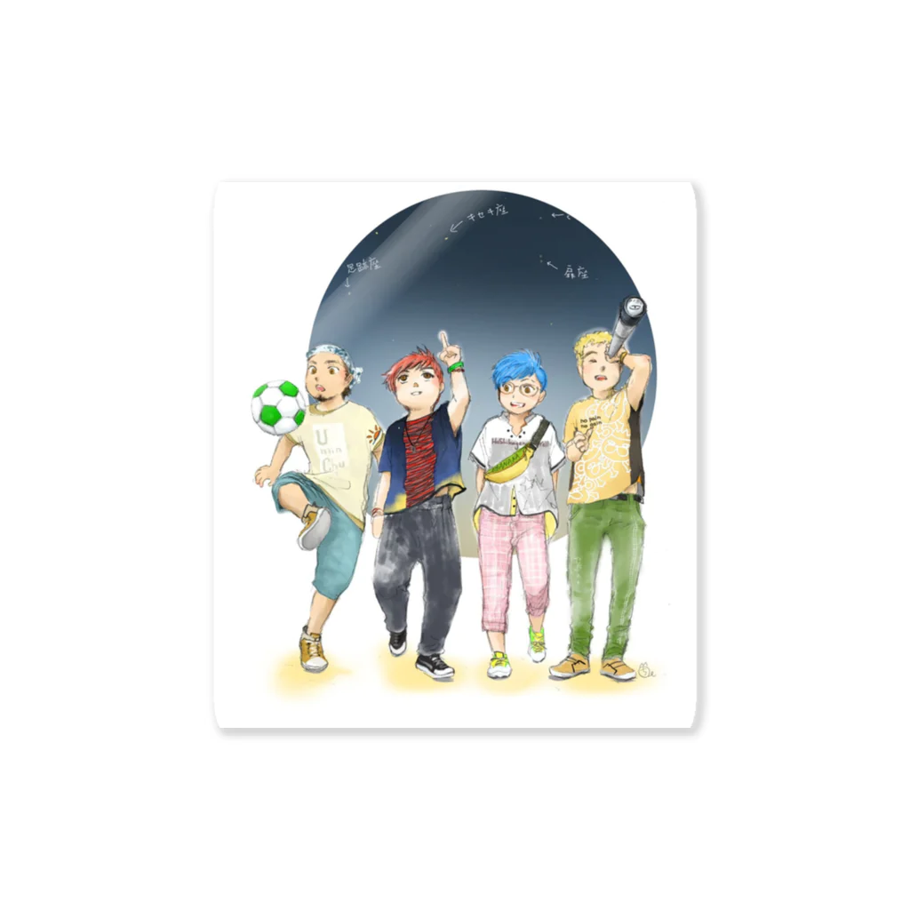 ちまき茶屋の星に名前をつけたmember Sticker