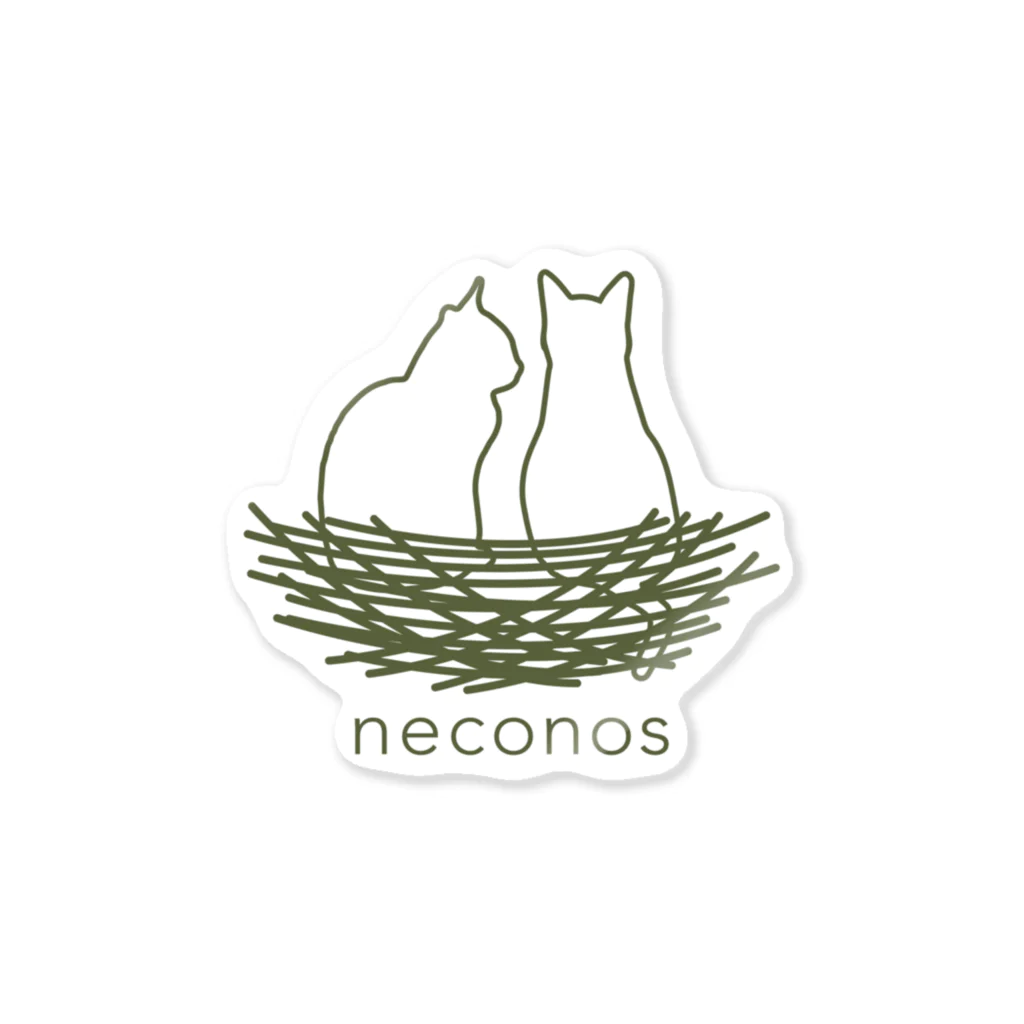 neconos Goodsのneconos LOGO (G) ステッカー