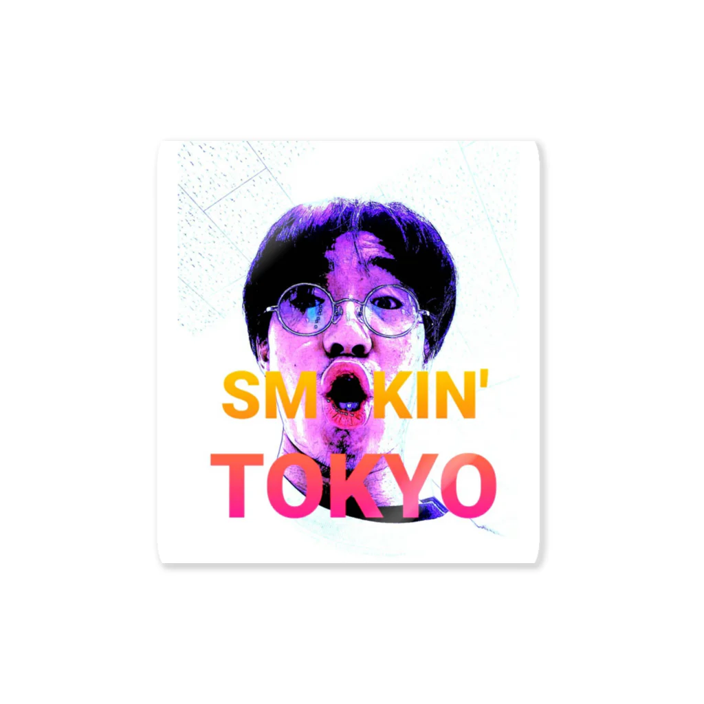 元ボウフラ-smokin' tokyoの俺の顔2 ステッカー