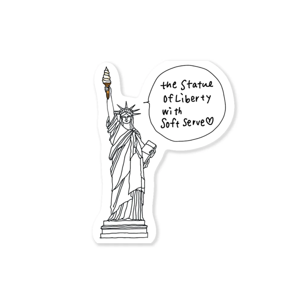 Sayakadrawingのさぁや in Statue of Liberty ステッカー