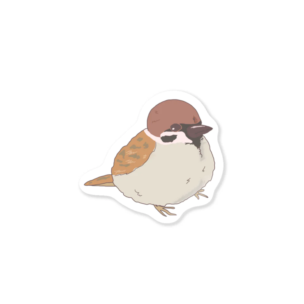 ヤマノナガメのふくらすずめ Sticker