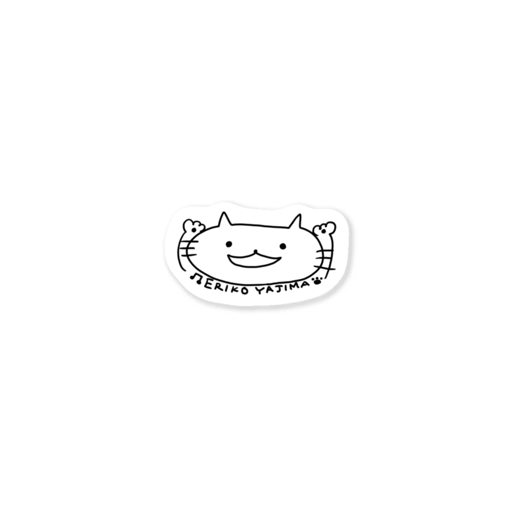 矢島絵里子/フルート/アイリッシュフルート/ティンホイッスル奏者のねこシリーズ Sticker