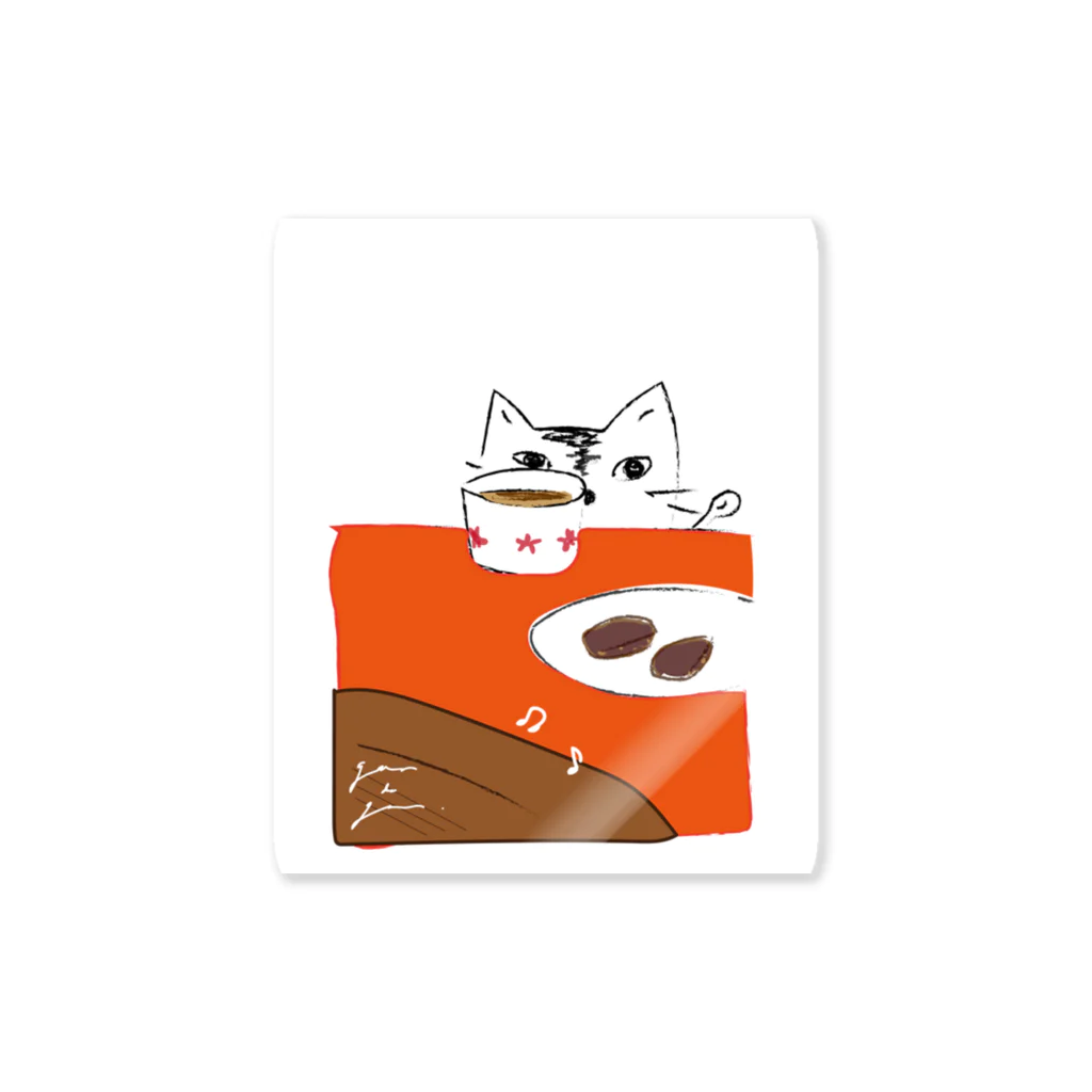 gama da gamaの猫とブラウニー Sticker