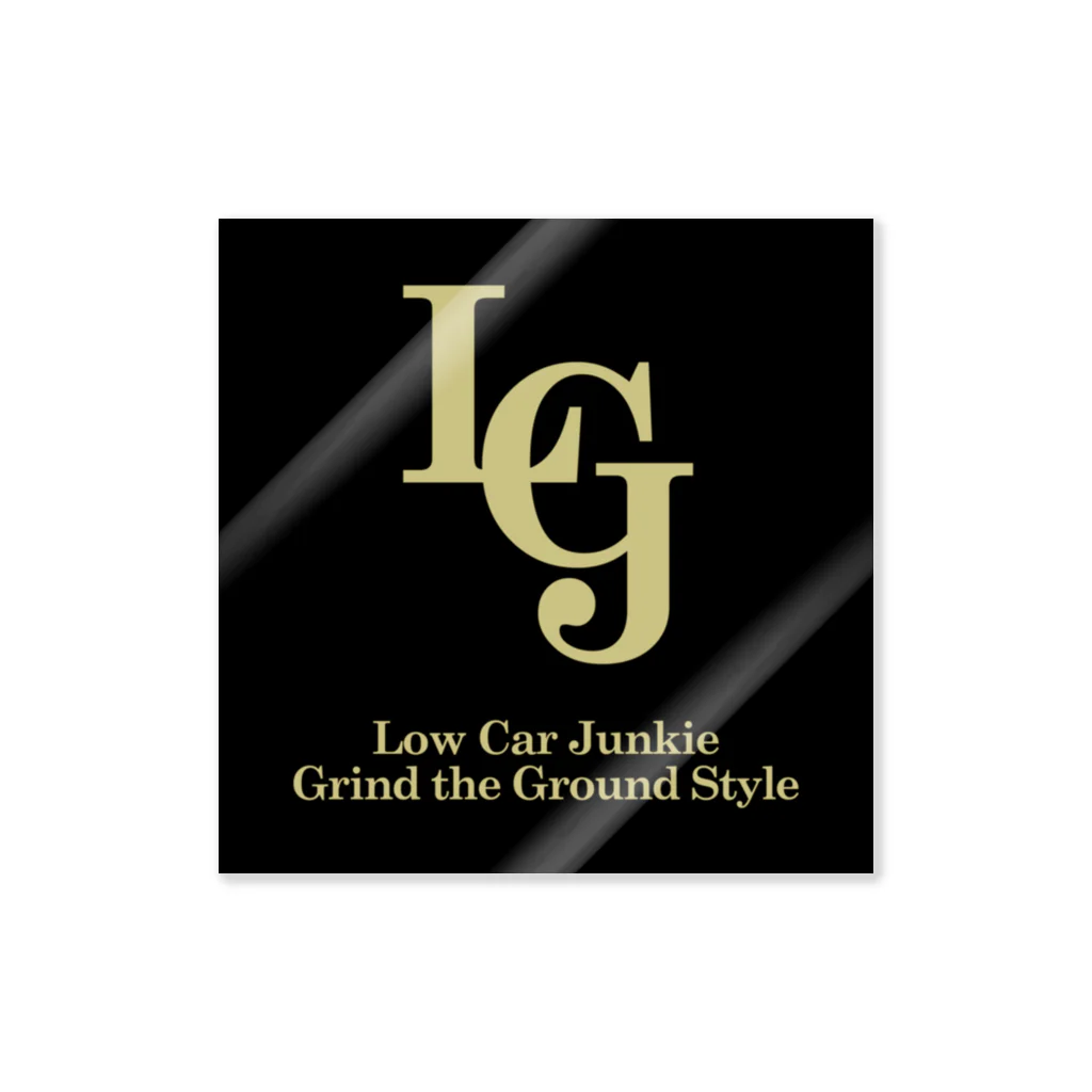 LOWCARJUNKIE ONLINE STORE #LOWCARJUNKIEの#LOWCARJUNKIE "LCJ Tobacco🚬" Logo Sticker Sticker
